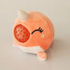 Wholesale Stress Reliever Plush Toy With Squeezy Crystal Ball,2.7", Marine Animal Series
