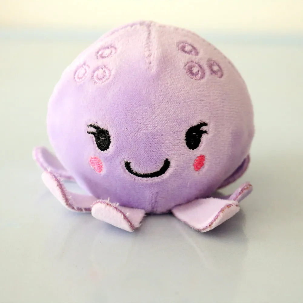 Wholesale Stress Reliever Plush Toy With Squeezy Crystal Ball,2.7", Marine Animal Series