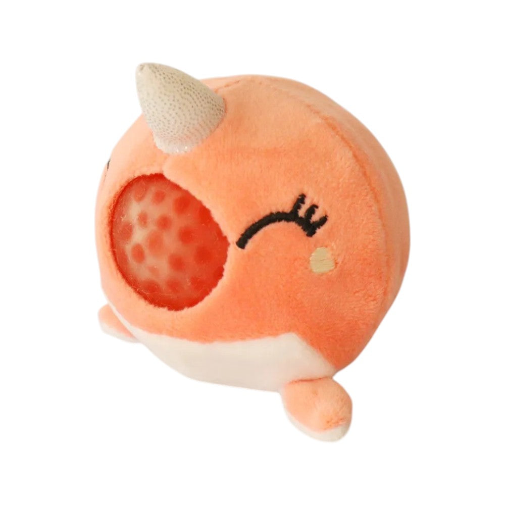 Wholesale Stress Reliever Plush Toy With Squeezy Crystal Ball,2.7", Marine Animal Series